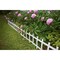 Emsco Group Cape Cod Style Decorative Fencing, White Border Edging, 13inx33in sections, 22ft of Garden Edging 2115-1 - alternate 2